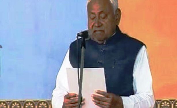 Nitish Kumar takes oath as the Chief Minister of Bihar