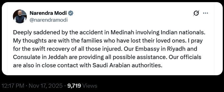 bus-tanker accident in Medina Saudi Arabia