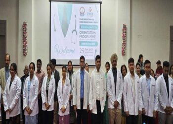 udaipur PMCH MBBS 2025-26 Batch students White Coat Ceremony