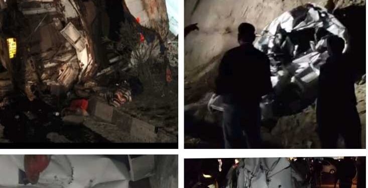 उदयपुर-पिंडवाड़ा हाईवे पर भीषण हादसा, 6 गाड़ियां भिड़ीं, 4 की मौत, 3 गम्भीर घायल