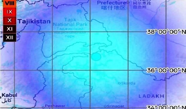 earthquake in ladakh and jammu kashmir