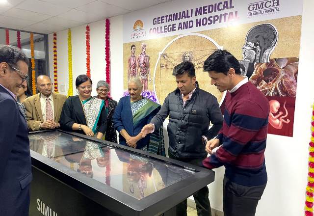 geetanjali medical college and hospital inaugurates Virtual Dissection Table – VDT for medical students prectice