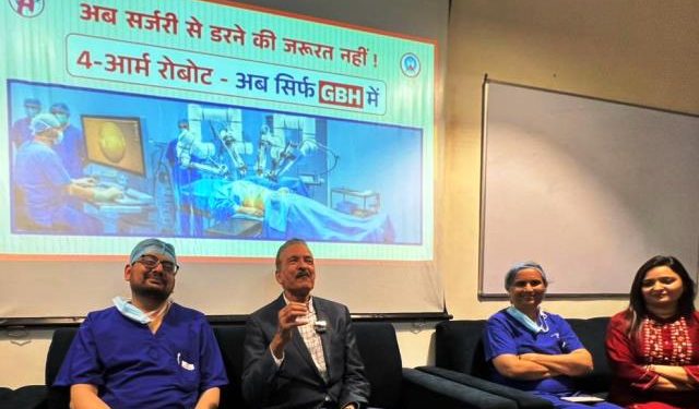 udaipur liver transplant and robotic heart surgery four-arm robotic general surgery in gbh general hospital udaipur