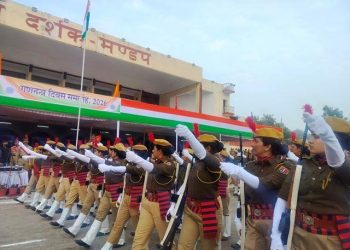 udaipur republic day 2026 celebration in gandhi ground minister babulal kharadi national flag hoisted