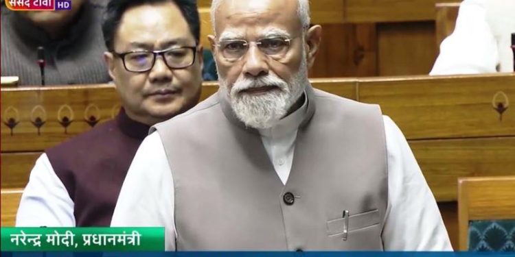 PM modi speech in Lok Sabha on West Asia conflict