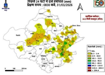 latest rain news in rajasthan