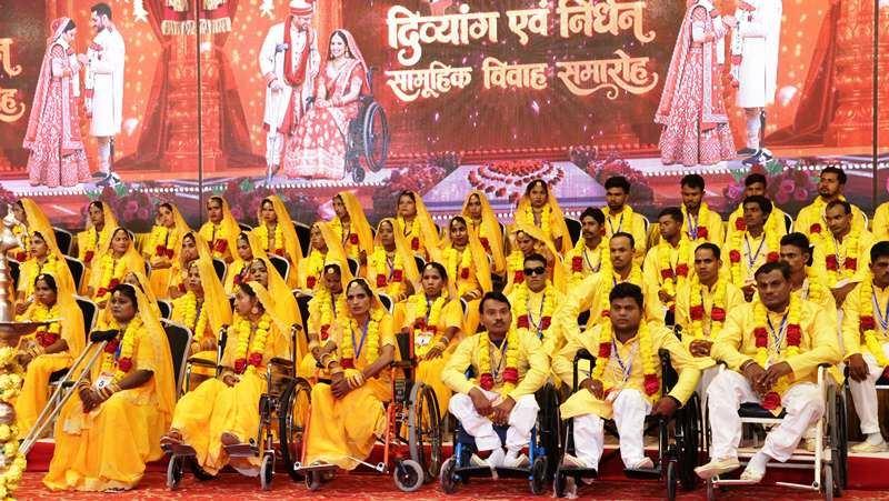 narayan seva sansthan differently abled 45th mass wedding ceremony start