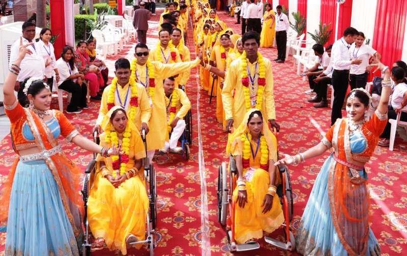 narayan seva sansthan differently abled 45th mass wedding ceremony start