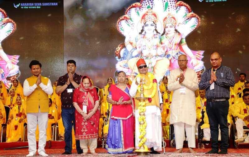 narayan seva sansthan differently abled 45th mass wedding ceremony start