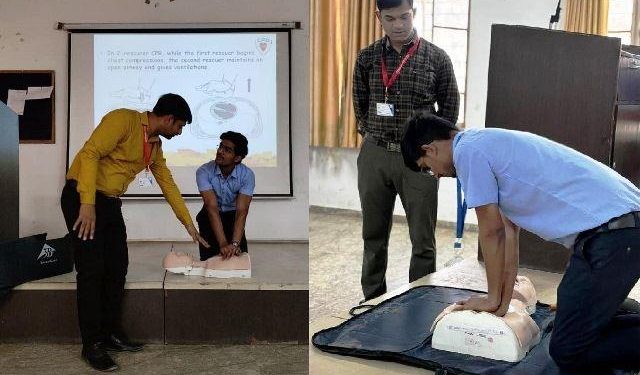 udaipur Geetanjali Nursing college Workshop on BCLS and Free Dental Camp at Geetanjali Dental college -1