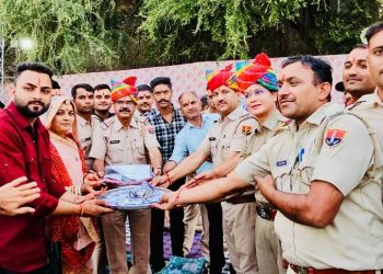 udaipur news pratapnagar police fills mayra ritual for police station cook son marriage
