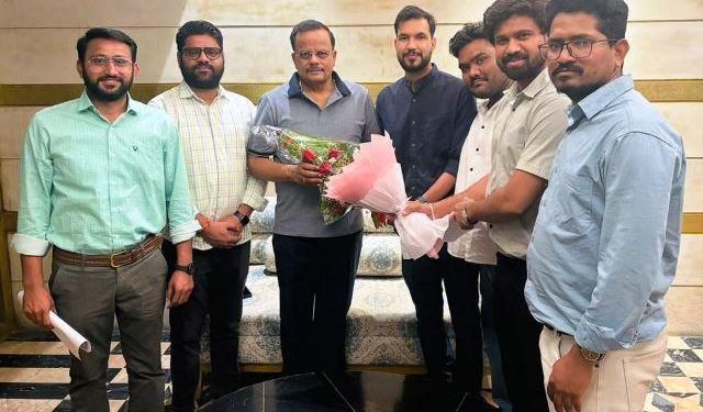 udaipur resident doctors association meets vice chancellor of RUHS Dr Pramod Yeole