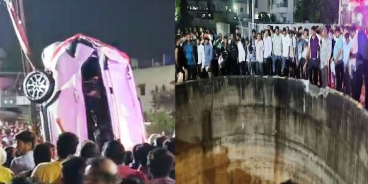 nashik car falls into well 9 killed including 6 kids of a family