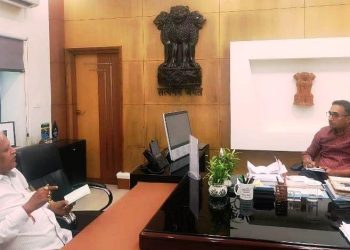 udaipur MLA Tarachand Jain met Collector Gaurav Agrawal for Ayad River