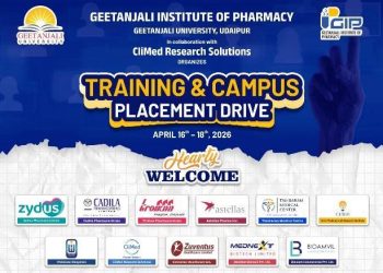 udaipur hospital news Geetanjali University Training and Campus Placement Drive for pharmacy students