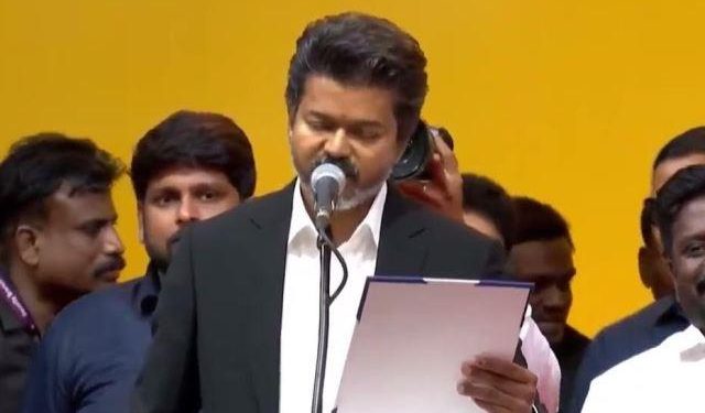 Tamil nadu government C.Joseph Vijay take oath Chief Minister of Tamil Nadu