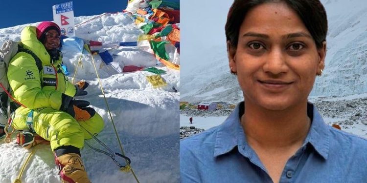 Udaipur Mountaineer Manasvi agarwal hoisted national flag on world highest Mount Everest