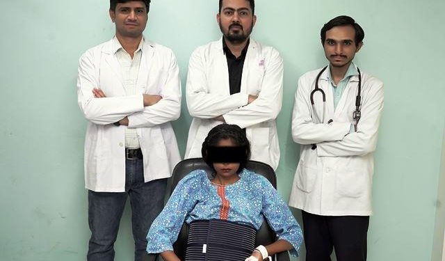 geetanjali doctors team done successful surgery of big cyst in stomach to save patient