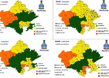 heat wave alert udaipur division rajasthan