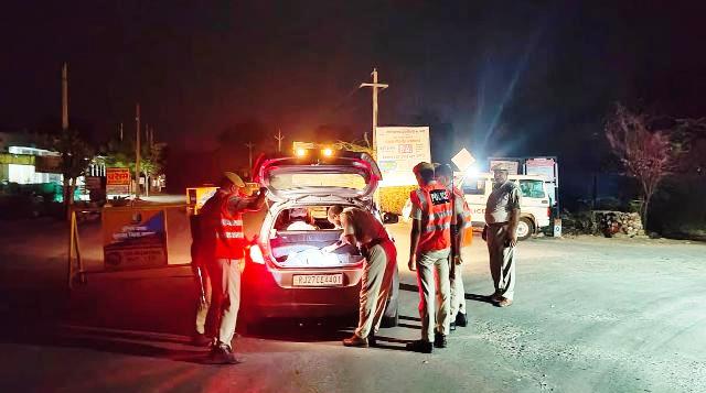 rajasthan Police Intensive Blockades and search operation in state