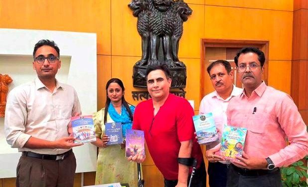 udaipur Collector release five books by Dr. Arvinder Singh based on differently abled person legal rights and life
