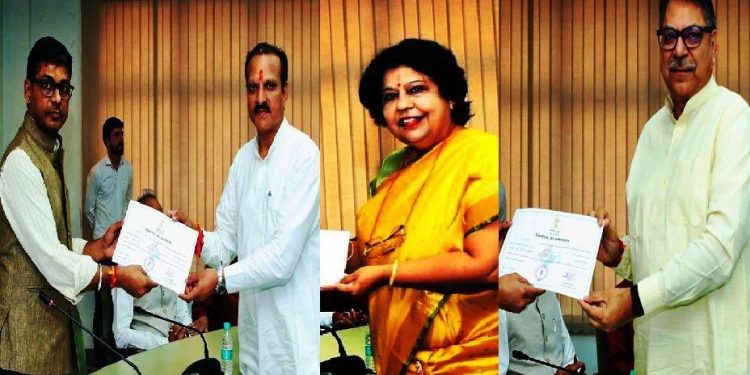 Rajasthan Rajya Sabha Election 2026 Neeraj Dangi, Alka Singh and Satish Poonia Elected Unopposed