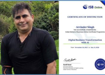 dr-arvinder-singh-ai-certification-isb-hyderabad-99-percent-marks