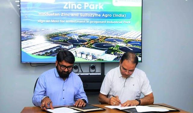 hindustan-zinc-sulfozyme-agro-mou-zinc-park-bhilwara rajasthan