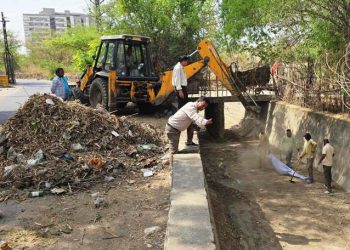 madar nahar udaipur cleaning work progress Fateh Sagar