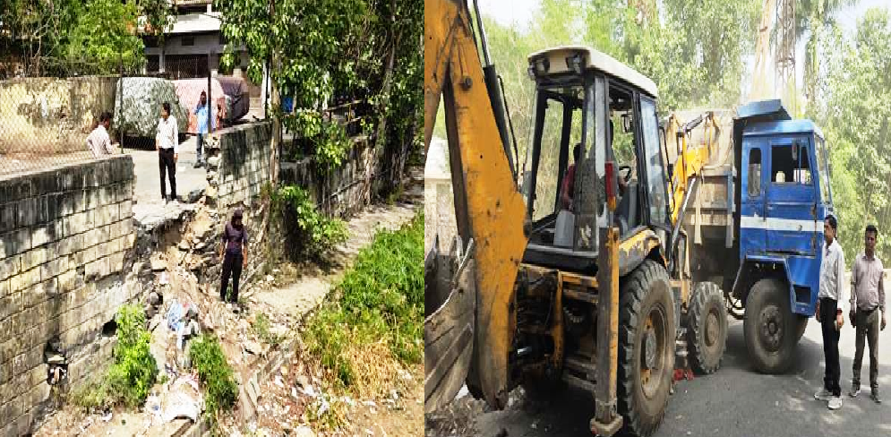 madar nahar udaipur cleaning work progress Fateh Sagar lake