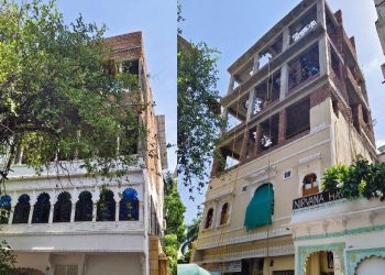 udaipur pichola lake illegal construction demolish nagar nigam udaipur