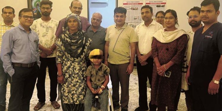 pmch-udaipur-free-cochlear-implant-surgery of five year old boy
