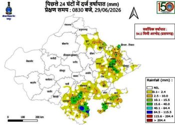 pre monsoon rain udaipur rajasthan arnod heavyrain alert