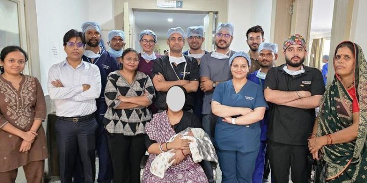 udaipur PMCH Pacific hospital pediatric doctor laparoscopic surgery successful of newborn baby