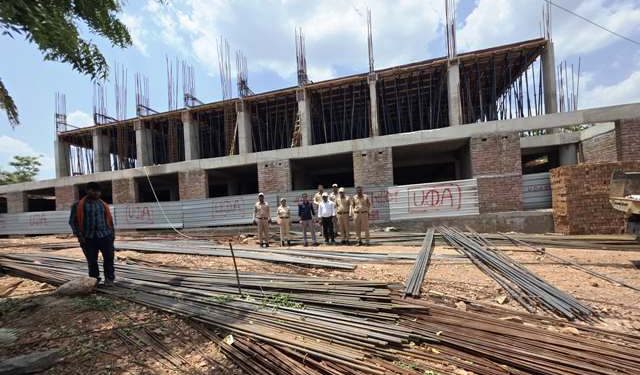 udaipur UDA seized illegal construction against hill policy