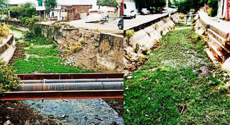 udaipur madar nahar sewage pollution fatehsagar