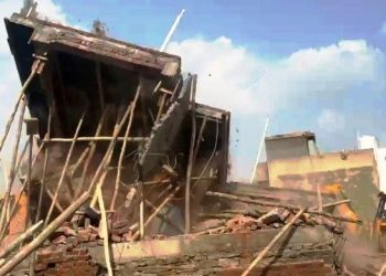 udaipur uda demolish illegal buildings on government land at dagiyon ki pancholi udaipur
