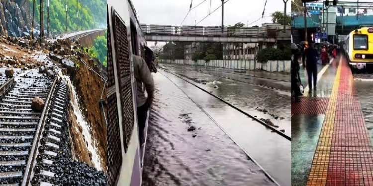 monsoon update Mumbai Heavy Rain Train Route Diversion