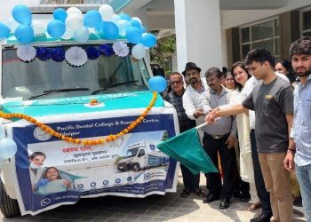 udaipur pmch pacific dental college starts mobile dental van for villages