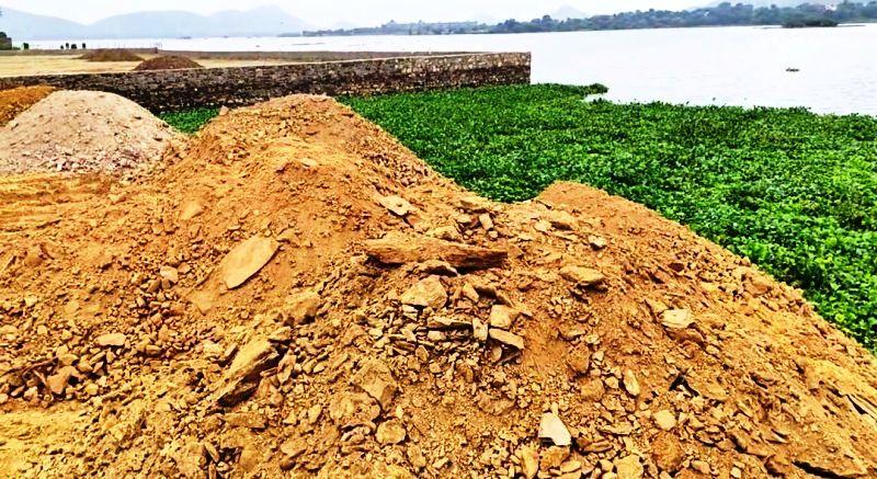 Udai Sagar Lake illegal Filling Raises Questions Over Udaipur Lake Conservation