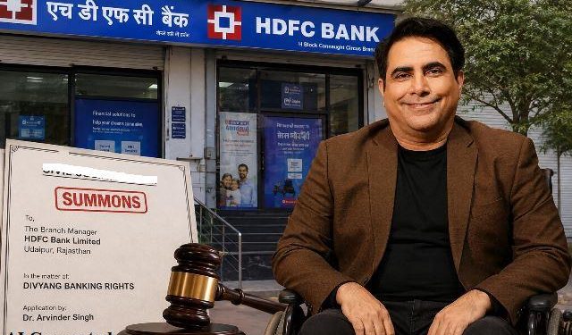 dr-arvinder-singh-udaipur-civil-court-summons-hdfc-bank-divyang-banking-rights