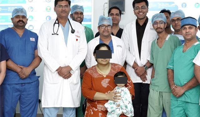 geetanjali-medical-college-hospital-udaipur-dr ramesh patel first-ap-window-device-closure-8-month-baby
