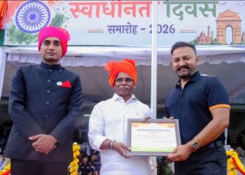 kalpesh-chand-rajbar-honored-udaipur-independence-day