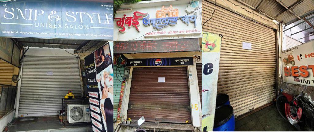 uda Udaipur seized 12 shops in University Road Ayad