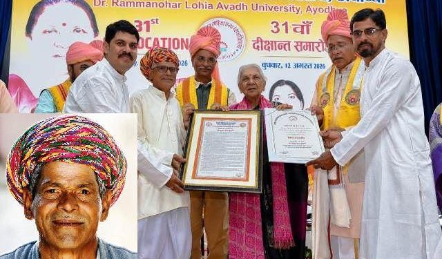 udaipur molela-sculptor-bhagga-lal-kumhar-honorary-dlitt-degree
