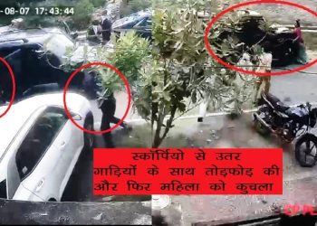 udaipur-woman-killed-scorpio-hit-cctv-pratapnagar
