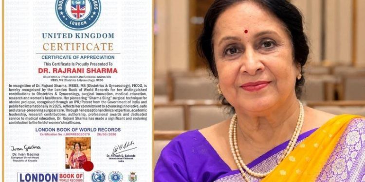 Dr Rajrani_London Book of World Records